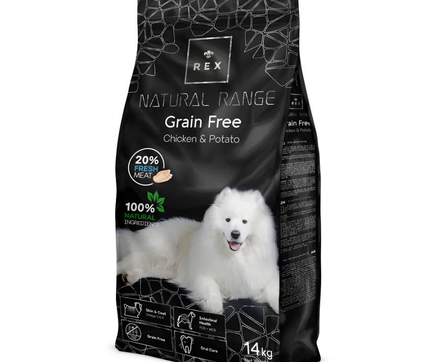 REX NATURAL RANGE GRAIN FREE CHIKEN & POTATO 14 KG