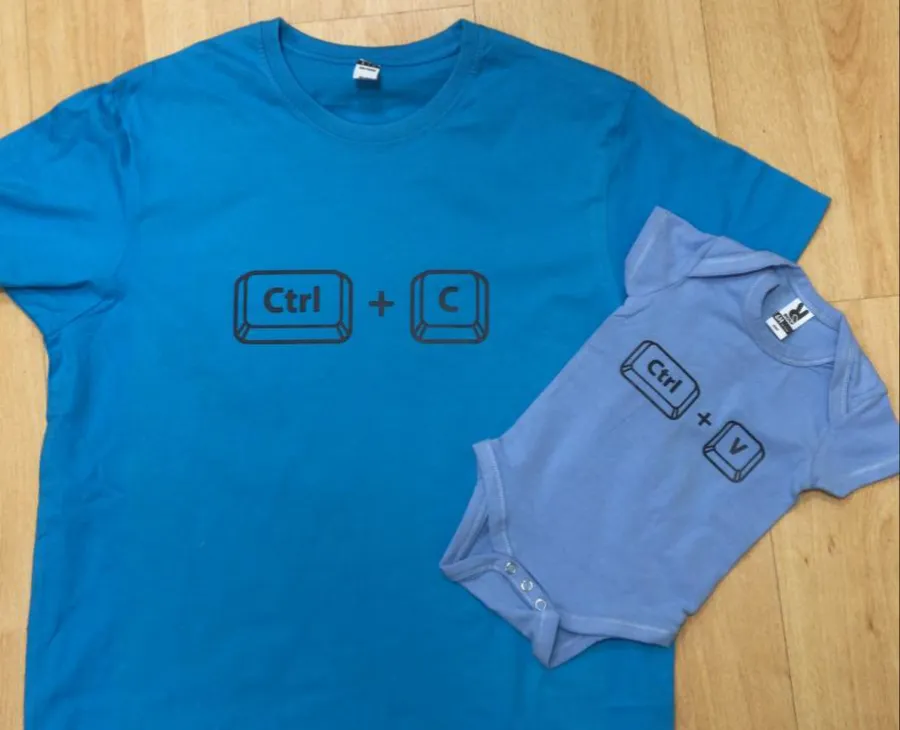 Pack Camiseta + Body "Ctrl + C - Ctrl + V"