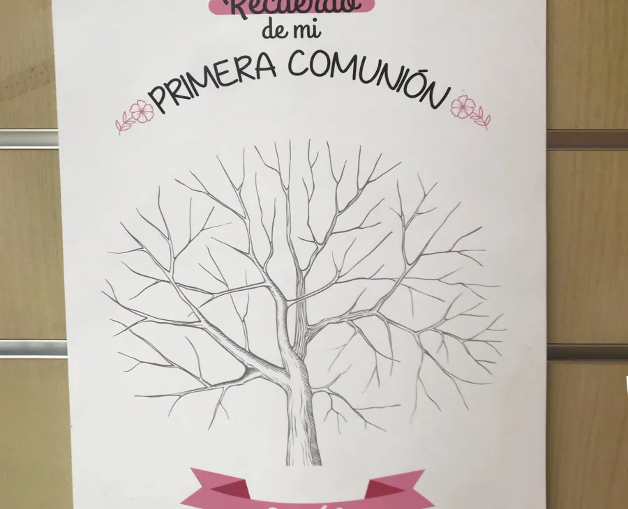 Árbol de huellas Primera Comunión