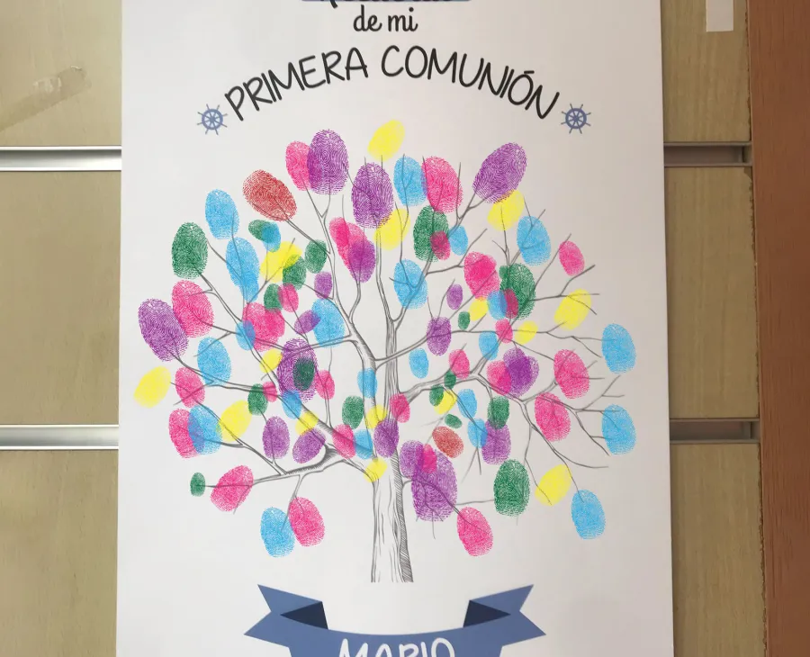 Árbol de huellas Primera Comunión